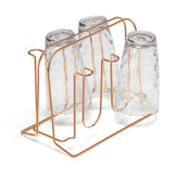 Suporte Porta 6 Copos Rose Gold - Ela Decora